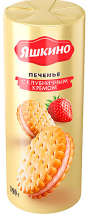 Печенье Яшкино с клубничным кремом (КDV) 190 г