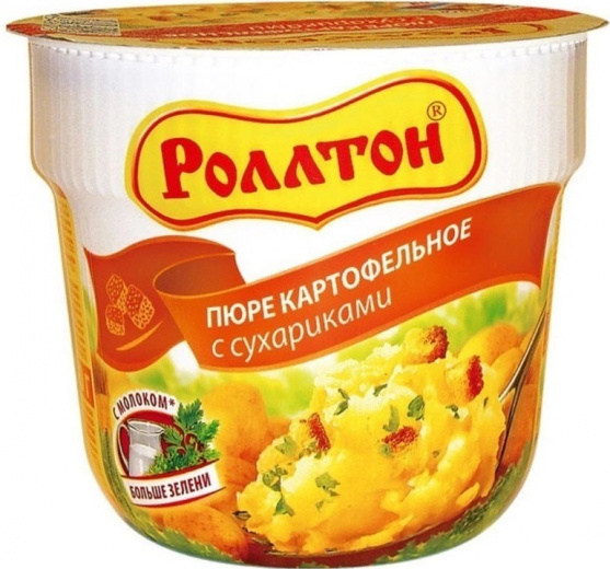 Пюре картофельное Роллтон с сухариками 40 г
