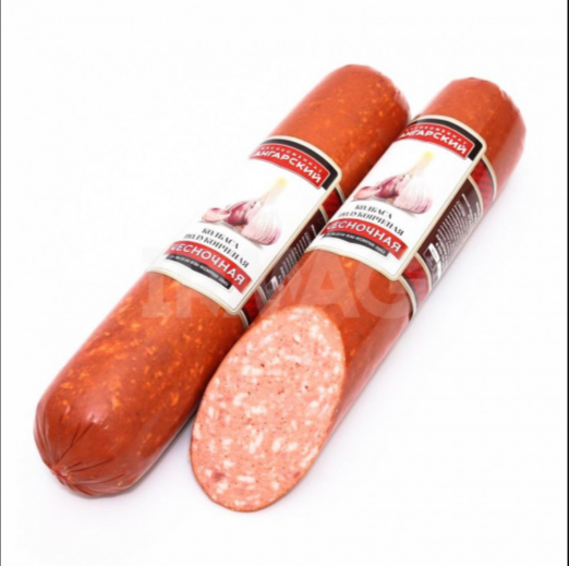 Колбаса полукопченая Чесночная (Ангарский МК) 470 г