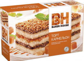 Торт бисквитный Кармельон (Baker House) 350 г