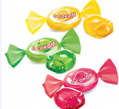 Карамель с соком малины, яблока и лимона (KDV)