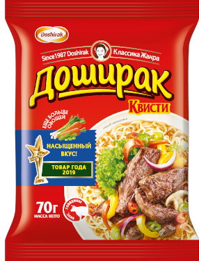 Лапша Доширак Квисти со вкусом говядины 70 г