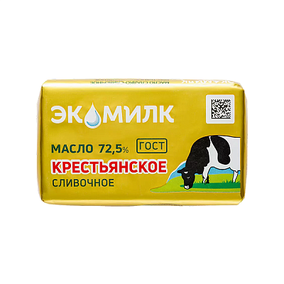 Масло сливочное 72,5% (Экомилк) 160 г