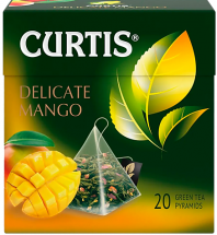 Чай зеленый Curtis Delicate Mango 20 пирамидок