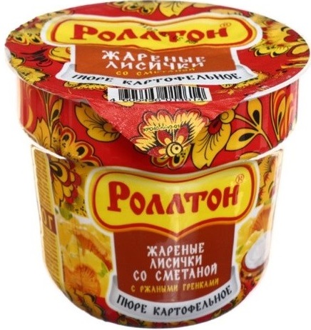 Пюре картофельное Роллтон со вкусом жареных лисичек со сметаной 40 г