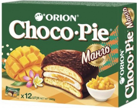 Печенье Choco Pie Манго (ORION) 12 шт*30 г