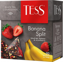 Чай черный TESS Banana Split 20 пирамидок