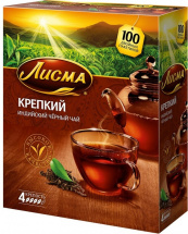 Чай черный Лисма Крепкий 100 пак