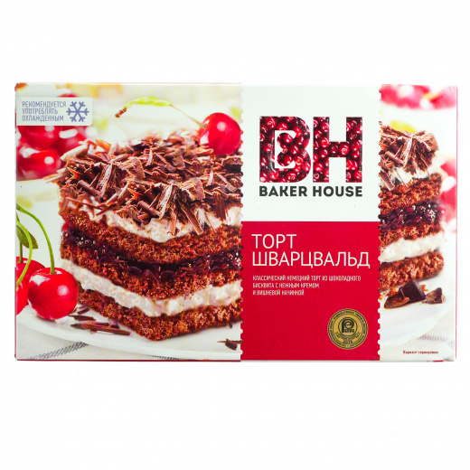 Торт бисквитный Шварцвальд Baker House (Раменский КК) 350 г