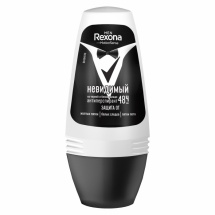 Дезодорант Rexona ролик муж Невидимый на черном и белом 50 мл
