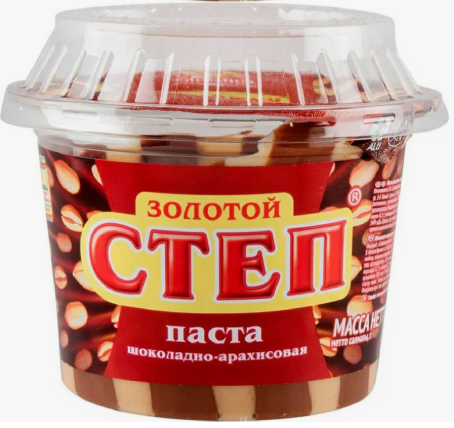 Паста арахисовая с какао Золотой степ (Славянка) 220 г