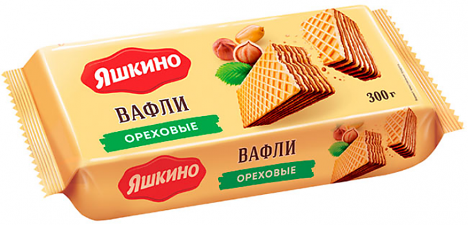 Вафли Ореховые (Яшкино) 300 г