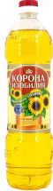 Масло подсолнечное Корона изобилия нерафинированное 0,87 л