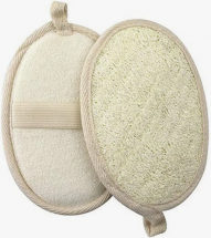 Мочалка для тела овальная с резинкой