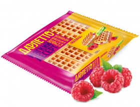 Вафли мягкие Дарлетто со взбитыми сливками и малиной 288 г