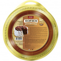 Корж бисквитный для торта темный (Русский бисквит) 400 г