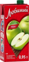 Нектар Любимый яблоко 0,95 л