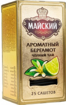 Чай черный Майский ароматный бергамот 25 пак