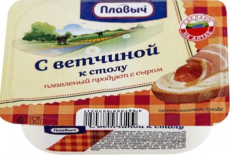 Продукт плавленый С ветчиной (Плавыч) 180 г
