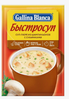 Быстросуп Доширак суп-пюре из шампиньонов с сухариками 17 г