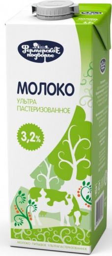 Молоко Фермерское Подворье 3,2% 1 л
