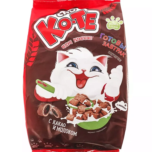 Готовый завтрак Cho Ko-te подушечки с какао и молоком (Essen) 250 г