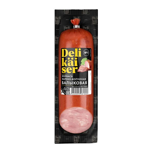 Колбаса варено-копченая Балыковая Delikaiser 300 г
