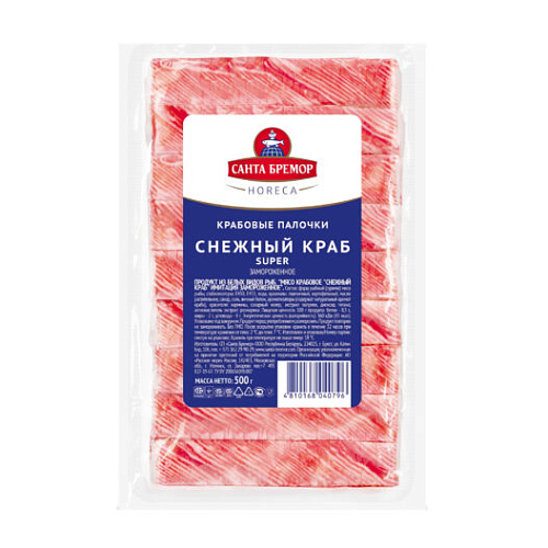 Палочки крабовые Снежный краб (Санта Бремор) 500 г
