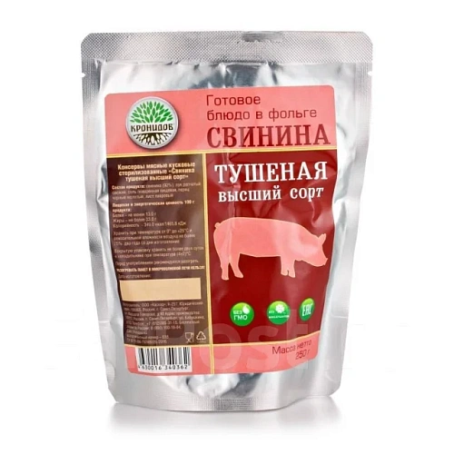 Свинина тушеная высший сорт (Кронидов) 325 г